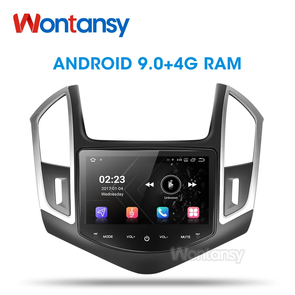 Wontansy KLZ601 android 9 0 автомобильный dvd для Chevrolet Cruze 2013 2014 2015 с радио gps навигацией