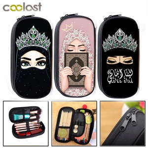 Хиджаб для лица, мусульманские, исламские глаза, косметические Чехлы, пенал для девочек, женская косметичка, Детская сумка-карандаш, школьные принадлежности, подарок