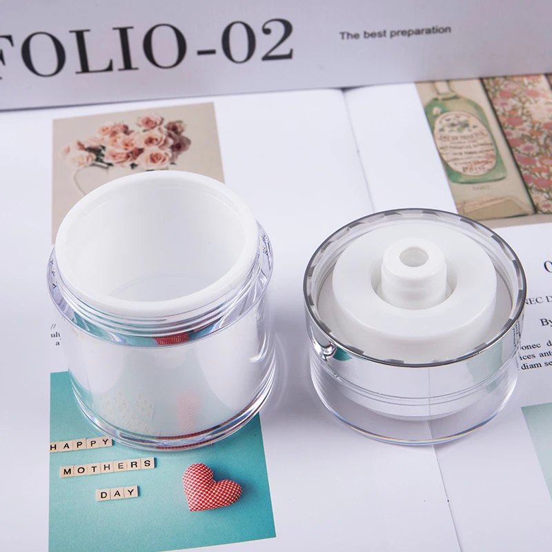 Акриловая Вакуумная бутылка для крема лосьона флакона с безвоздушным насосом