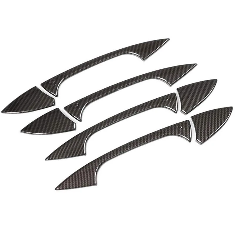

4 x ABS Carbon Fiber Car Door Handle Trim for Mercedes Benz a GLK GL ML C Class W204 X204 W176 Car Accessories