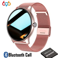 2021 bt call smart watch women smartwatch electronics smart clock fitness tracker men round sport smart watch for android ios