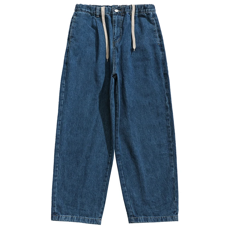 

2021 High Quality Straight Leg Jeans Streetwear Men'S Fashion Trousers European American Style Hip Hop Casual Denim Cargo Pants