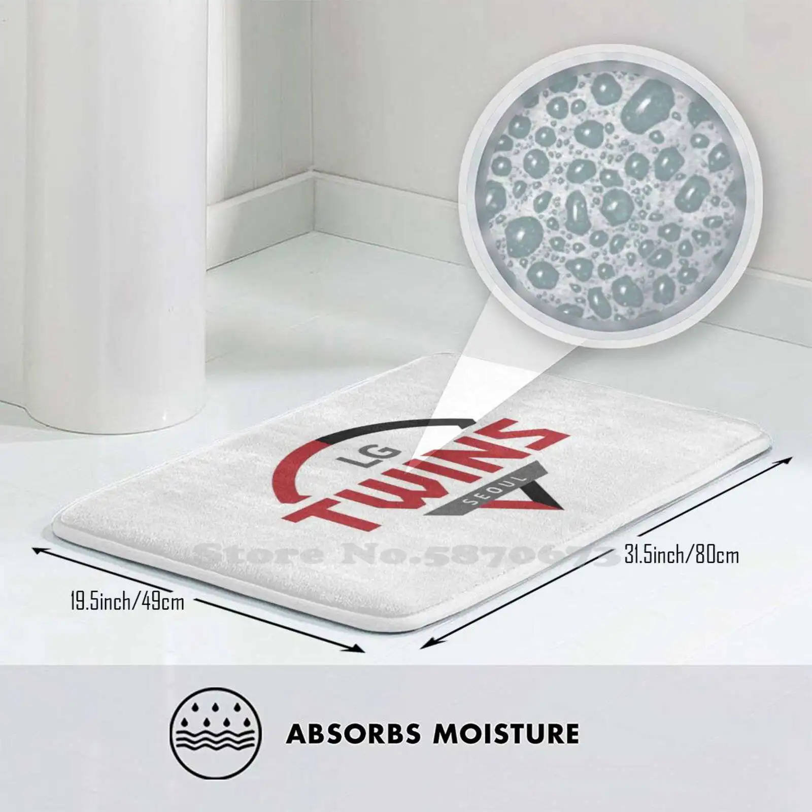 Мягкий Противоскользящий коврик без названия для всей семьи ковер Lg Twins Сеул Hanwha