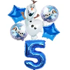 Замороженная тема, электронный набор одноразовой посуды, принадлежности вечерние, бумажные соломинки, тарелки, чашки, день рождения