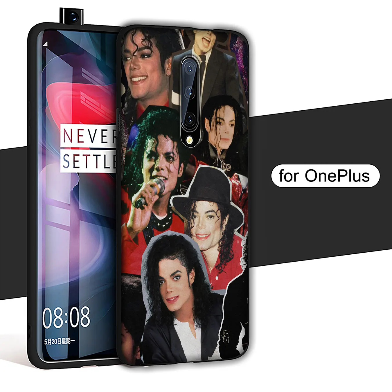 IYICAO Michael Jackson Soft Silicone Phone Case for Oneplus 7T 7 Pro 6 6T 5 5T TPU Black Cover One Plus |