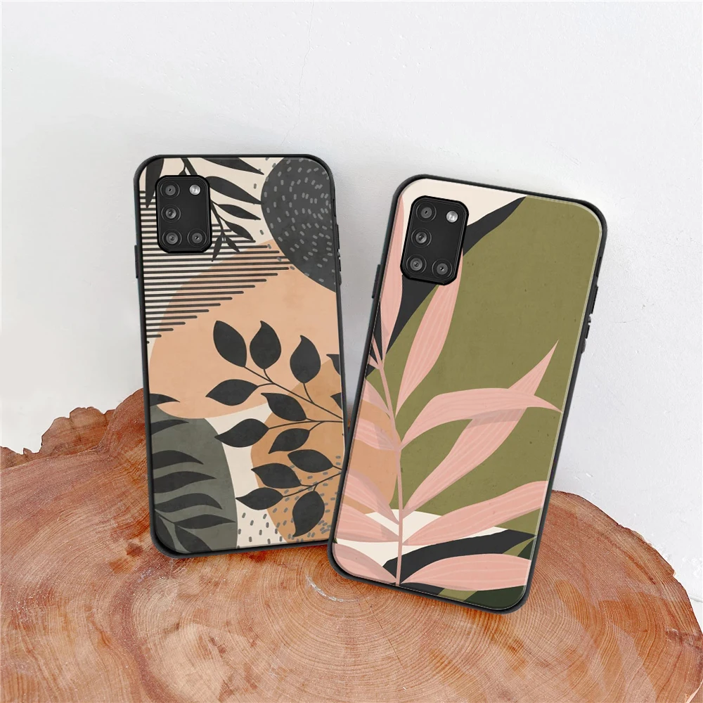 

Art print plant Phone Case For Samsung Galaxy A72 A52 A51 A42 A41 A32 A31 A21S A11 4G 5G Funda Coque Carcasa Cases Back Cover