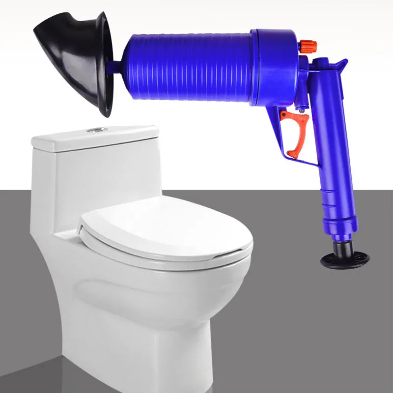 air power drain blaster gun high pressure powerful manual sink plunger opener cleaner pump for bath toilets bathroom accessories free global shipping