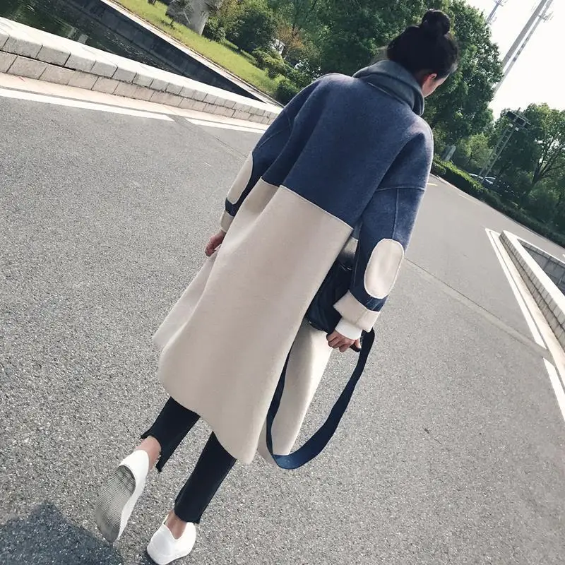 Женское длинное Свободное пальто Leiouna повседневное хлопковое ТРАПЕЦИЕВИДНОЕ с