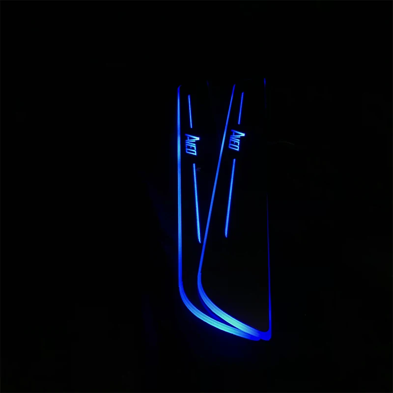 

LED Door Sill Scuff Acrylic Compatible For 2001-2020 Chevrolet Aveo Moving Light Pedal flow/ fixed light Car Accessories