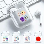 Чехол Smiley для наушников Apple Airpod 21, чехол для Airpod Pro 3, чехол для наушников Airpods Pro, мягкий прозрачный силиконовый чехол