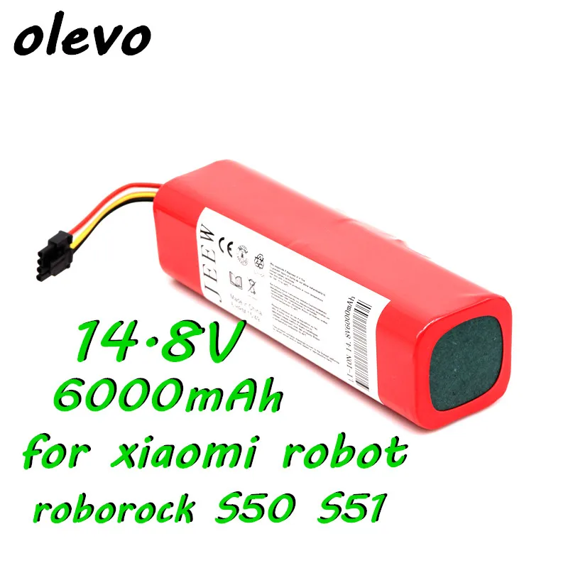 Оригинальный 14 8 v 6000mAh литий ионный аккумулятор для Xiaomi MiJia Xiaowa робот пылесос Roborock