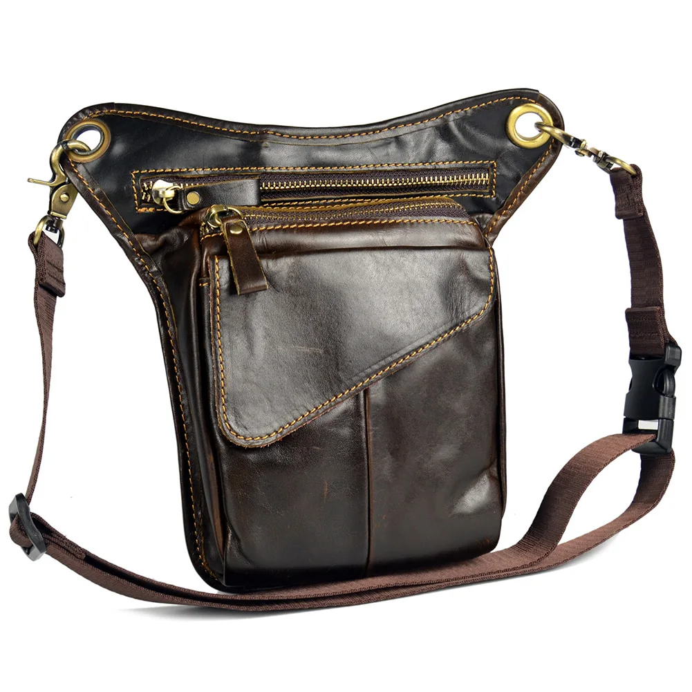 NEW Vintage Leather Drop Leg Bag Outdoor Thigh Waist Hip Fanny Pack for Men Women | Спорт и развлечения