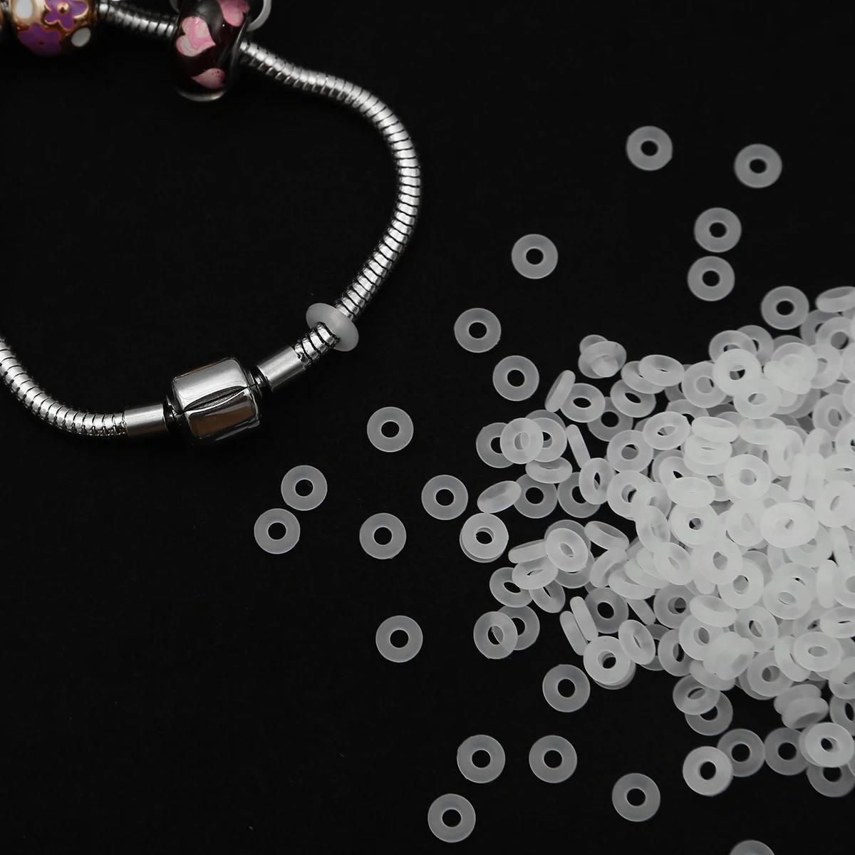 25 шт. силиконовые Нескользящие пробки для браслетов ожерелий