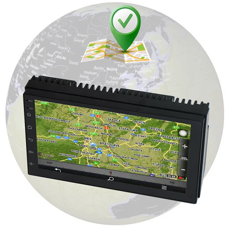 Автомобильный GPS навигатор с 7 дюймовым экраном Wi Fi стерео MP5 плеер FM радио