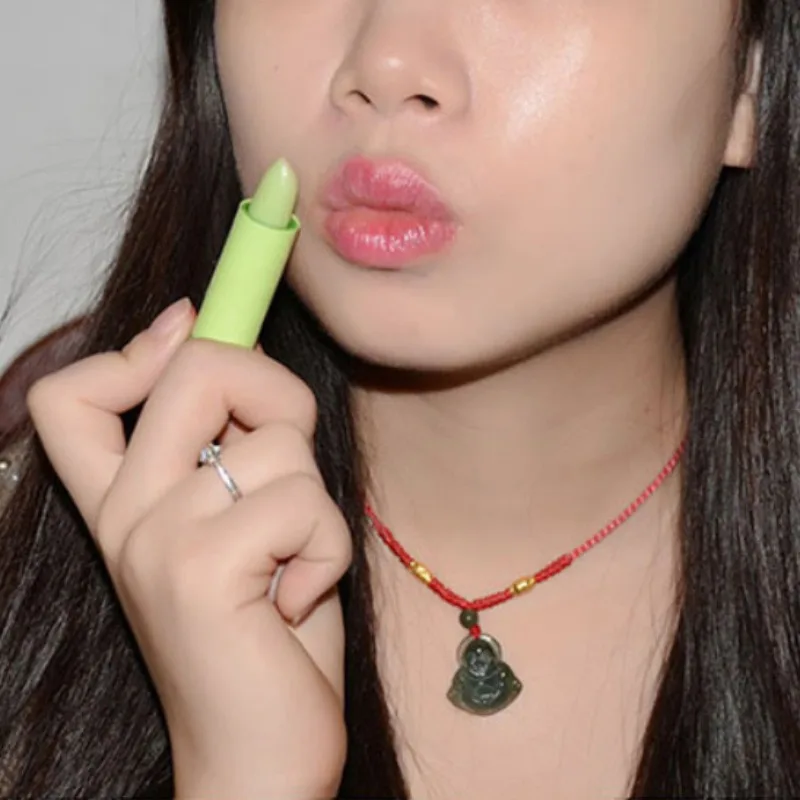 Be A Confident Woman Lip Change Color Lipstick Long Lasting Design Magic Temperature Moisturizing Green To Pink |