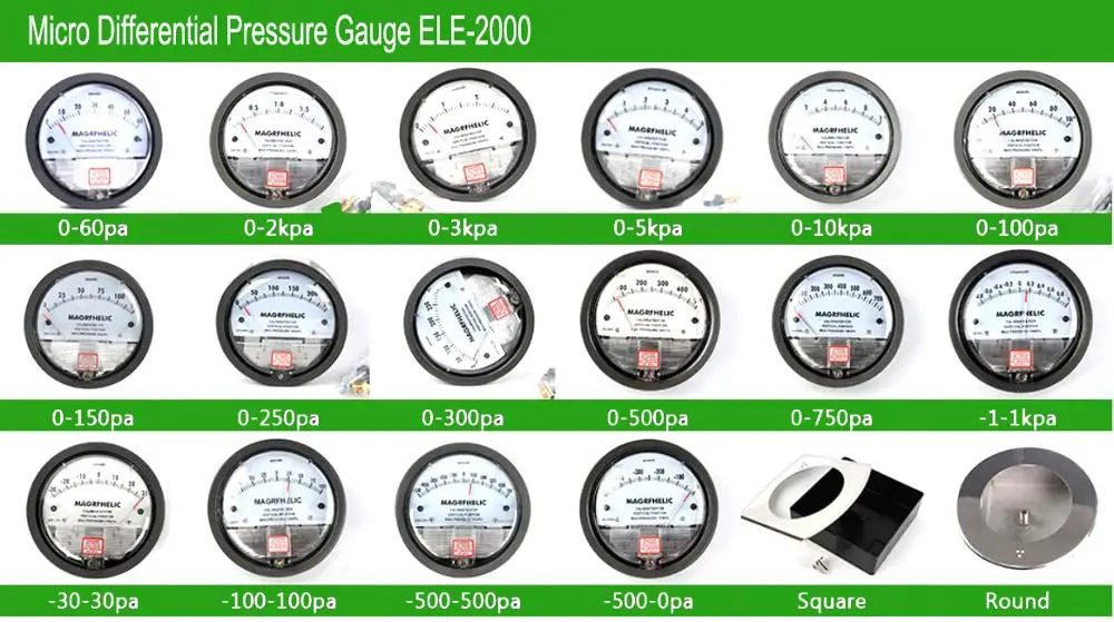 

domestic micro Differential pressure meter gas 0-60pa -30-30pa