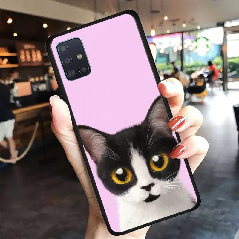 

Cute Cat Animal Pattern Phone Case For Samsung A6 A7 A8 A10 A11 A20 A21 A30 A31 A40 A50 A70 A80 A91 Plus S E Cover