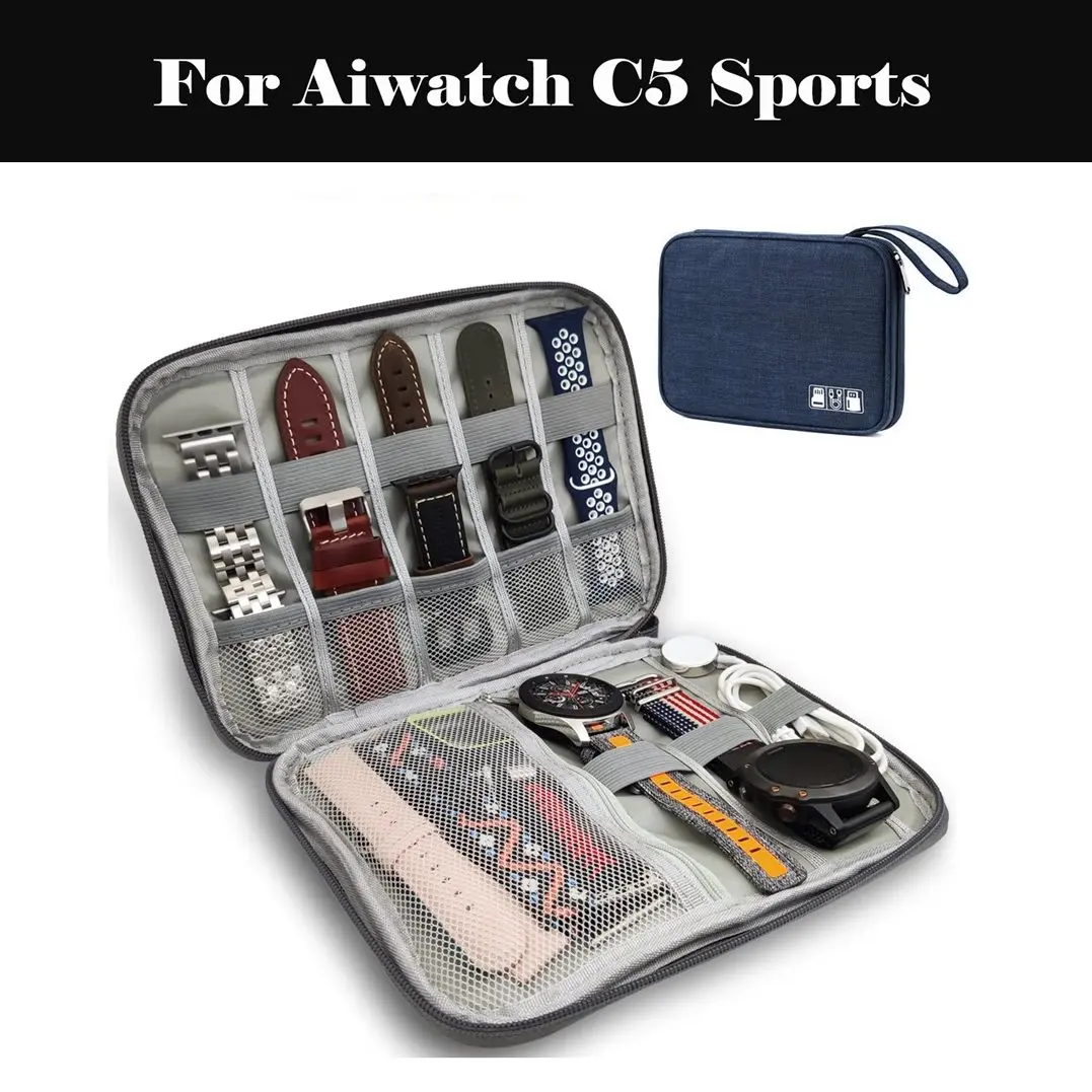 8 Pockets Smart Watch Band Protable Storage Bag Case Pouch Organizer For Aiwatch C5 Sports | Наручные часы
