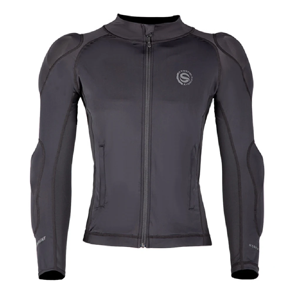 

Black Motorcycle Jacket Men Full Body Motorcycle Armor Motocross Racing Moto Jacket Riding Motorbike Protection Gear Size S-3XL