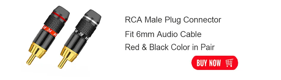 10 шт./лот RCA Женский Разъем провода разъем позолоченный усилитель динамик RCA разъем AV Phono кабель провода разъем 5 пар красный+ черный
