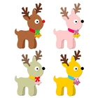 Новые деревянные штампы C2163 с рождественским оленем для скрапбукинга