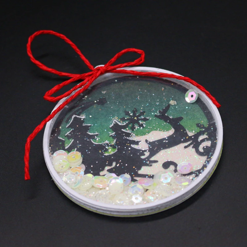 Металлические штампы для скрапбукинга YINISE фотографий Рождественская бумага