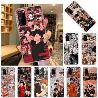 anime volleyball haikyuu comics soft tpu silicone phone case for samsung s21 a22 a32 a52 a42 a72 a12 a01 a02 m51 m31 m21 cover