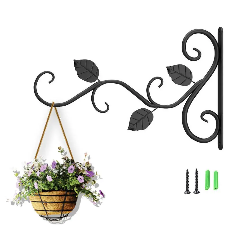 

Wall Hanging Bracket Metal Outdoor Hooks Flower Pot Hanger Hook Wall Type Plant Pot Hanging Bracket Hanger Metal Hook