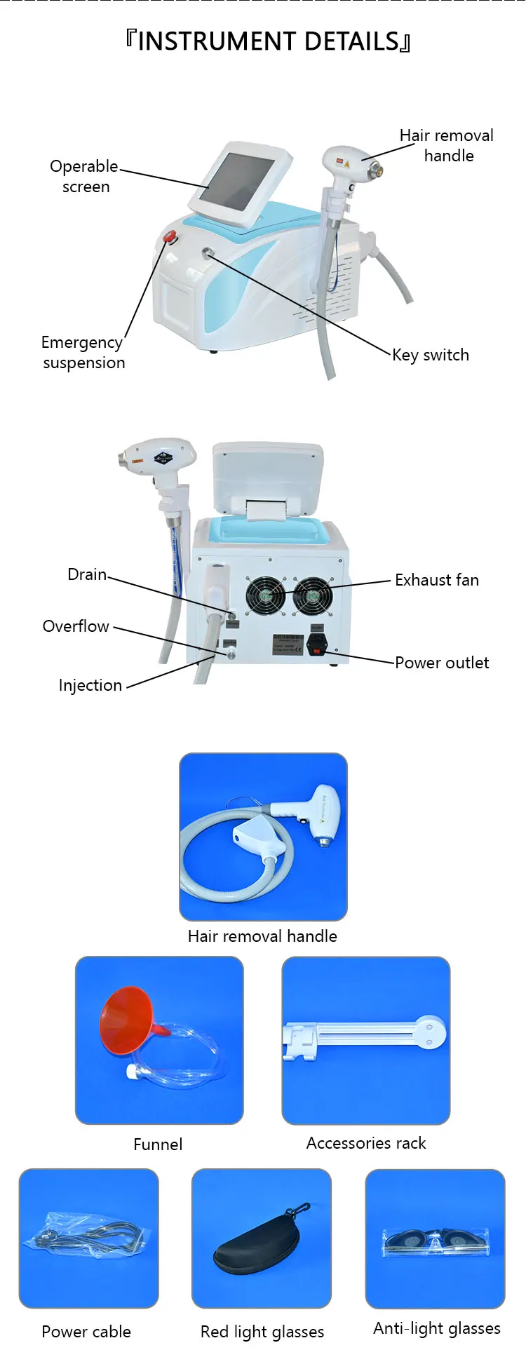 diodo laser máquina para a remoção do