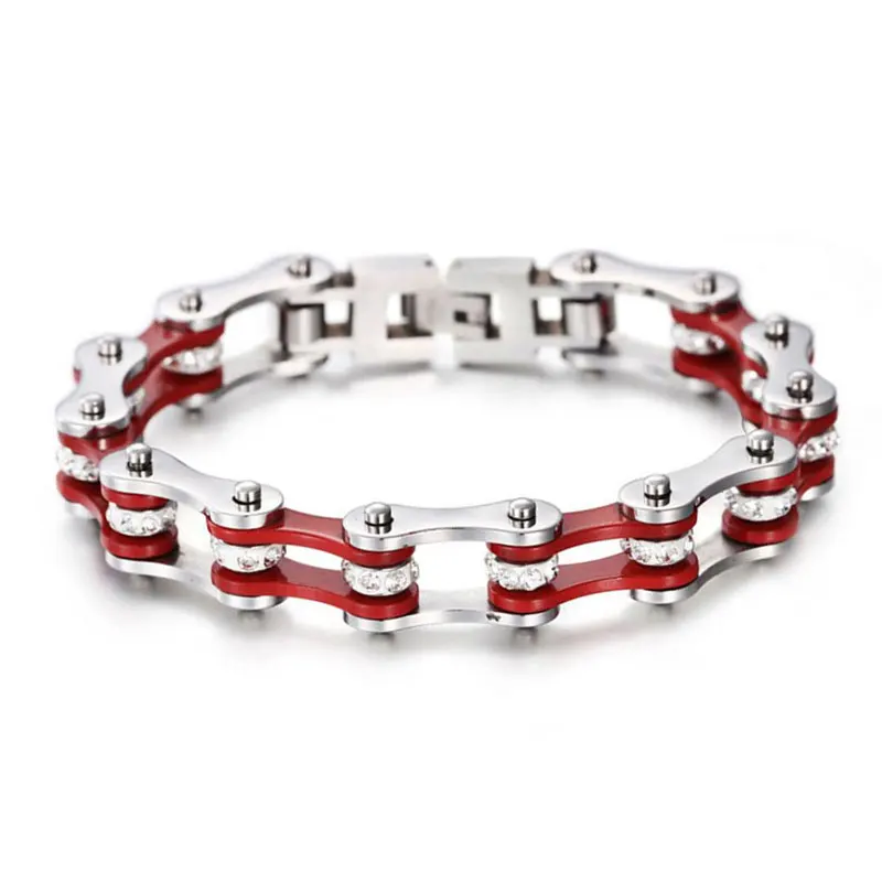 Модные байкерские браслеты унисекс ювелирные изделия браслет цепочка из