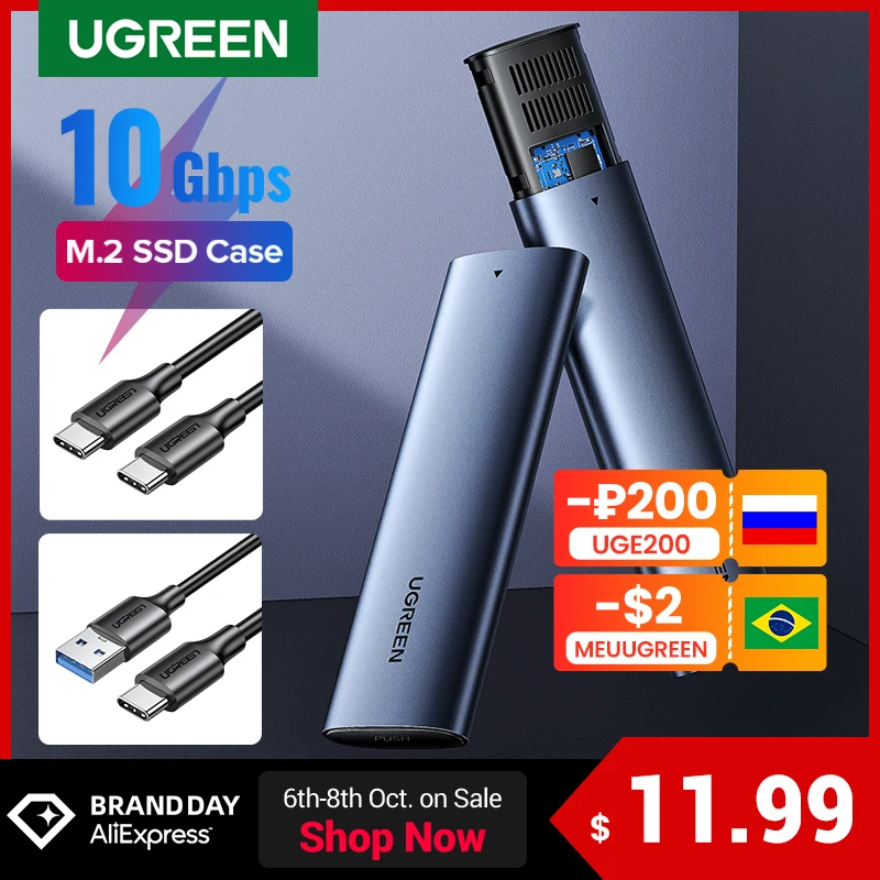  Корпус для SSD-накопителя Ugreen M2 