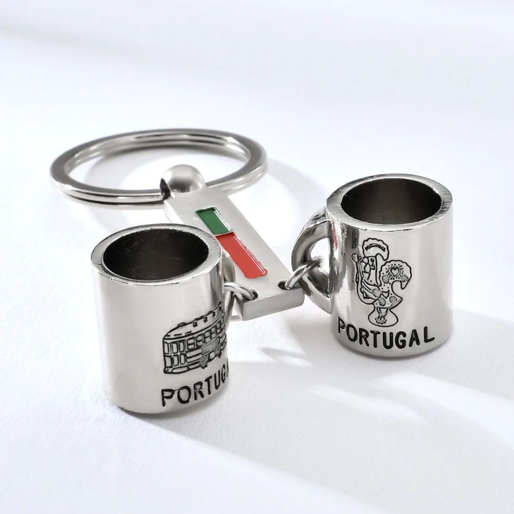 Vicney Новое поступление брелок чашка для влюбленных из Португалии цинкового