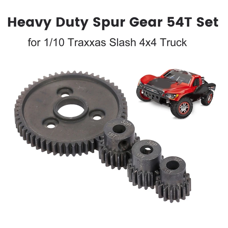 

1 Set Metal Motor Gear Model Car Metal Made for Parts Upgrade 54T / 15T 17T 19T Gear