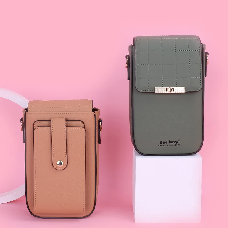 2023 New Crossbody Cell Phone Shoulder Bag Cellphone Bag Fashion Daily Use with Card Holder Mini Shoulder Bag for Women Wallet