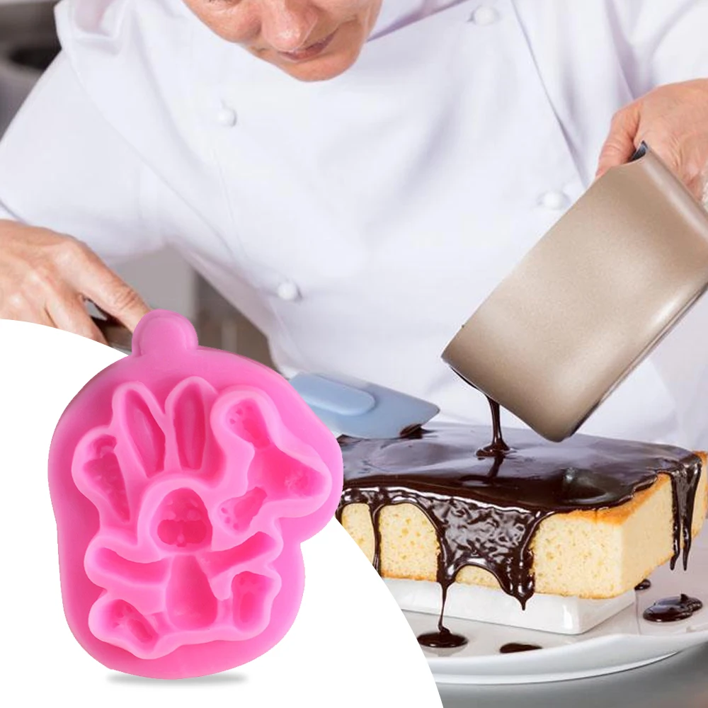 

1 Pcs Easter Bunny Silicone Molds Rabbit Bird Cupcake Topper Fondant Cake Decorating Tools Candy Clay Chocolate Gumpaste Mould