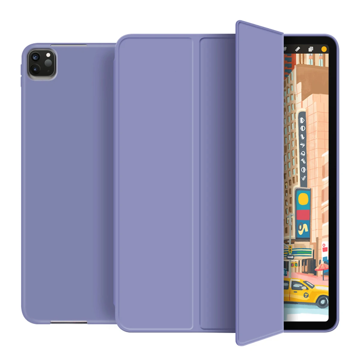 

ZOYU for iPad Pro 11 Inch 2021 Case,Lightweight Smart Stand Soft TPU Back ,with Wake/Sleep Cover, for ipad pro 11 (3rd Gen) case