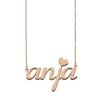 anja name necklace custom name necklace for women girls best friends birthday wedding christmas mother days gift