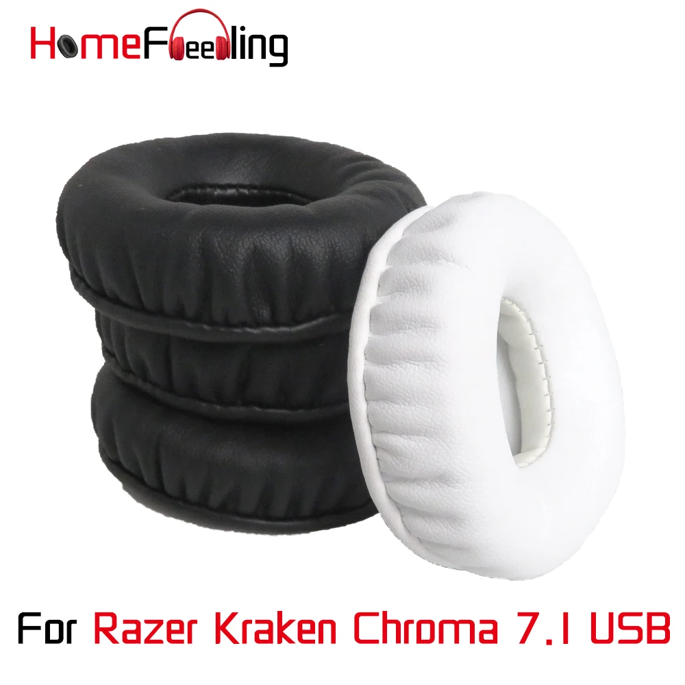 

homefeeling Ear Pads for Razer Kraken Chroma 7.1 USB Headphones Soft Velour Ear Cushions Sheepskin Leather Earpads Replacement