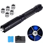 Самая мощная синяя горелка 2 Вт, лазерная указка 50000 м, Синяя лазерная указка нм, воспламеняющая Мощная Лазерная самооборона