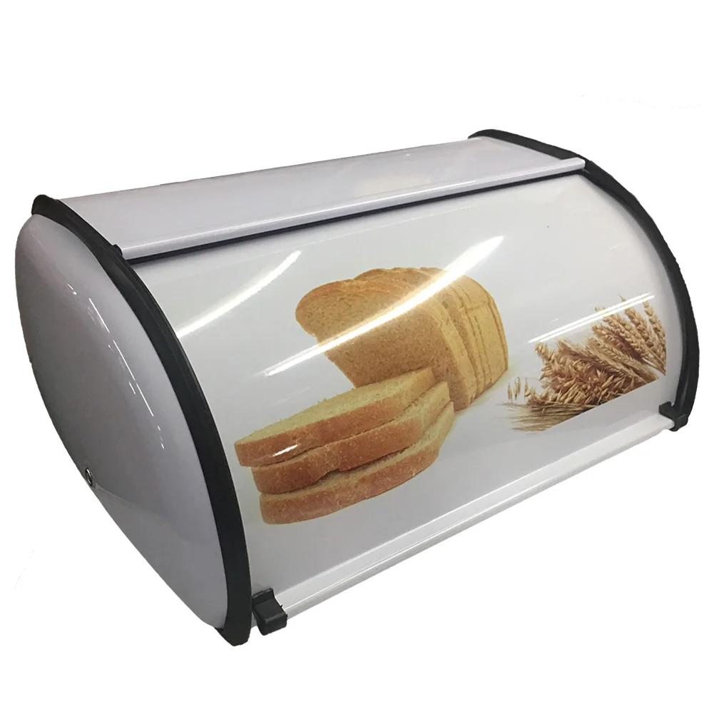 Малый барабанный Тип Хлебница анти-обрастающая против отпечатков пальцев Технология нержавеющая сталь коробка для хранения хлеба кухонная утварь BJ