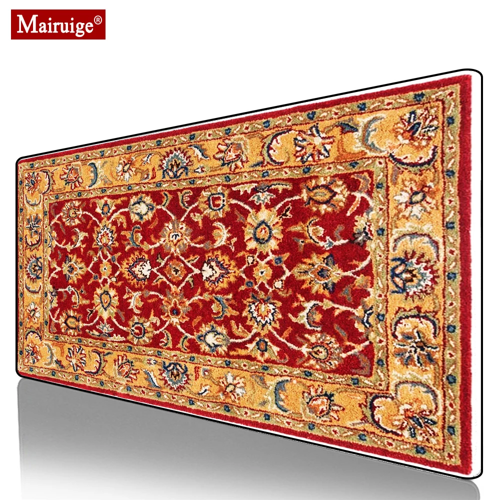 

Vintage Persian Rug Red Mouse Pad XXL Gamer Desk Mat Large Keyboard Pad Gaming MousePad 90x40cm/70x30cm for Laptop Table Pads