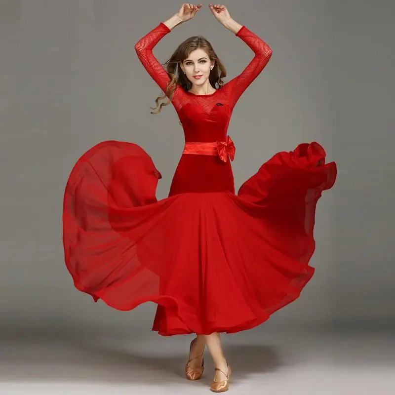 

Modern Dance Costumes Waltz Dress Ballroom Dance Dress Standard Ballroom Dress Dance Wear Spanish Flamenco Dress