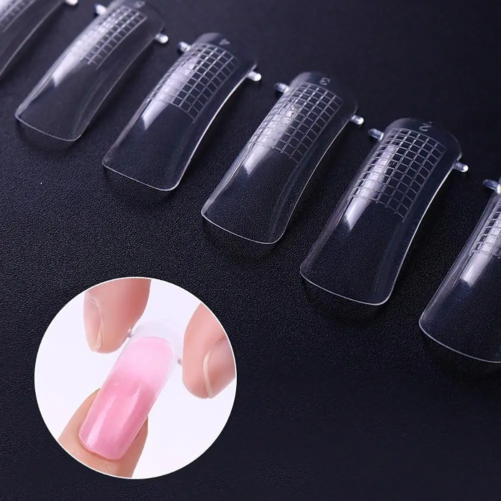 

100Pcs Quick Building Gel Mold False Nail Tips UV Builder Nail Extension Tool