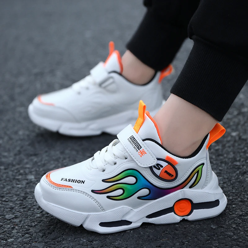 

Autumn Children Shoes Boys Breathable Sports Shoes For Girls Fashion Casual Shoes Kids Sneakers Leather Kids Running Shoes