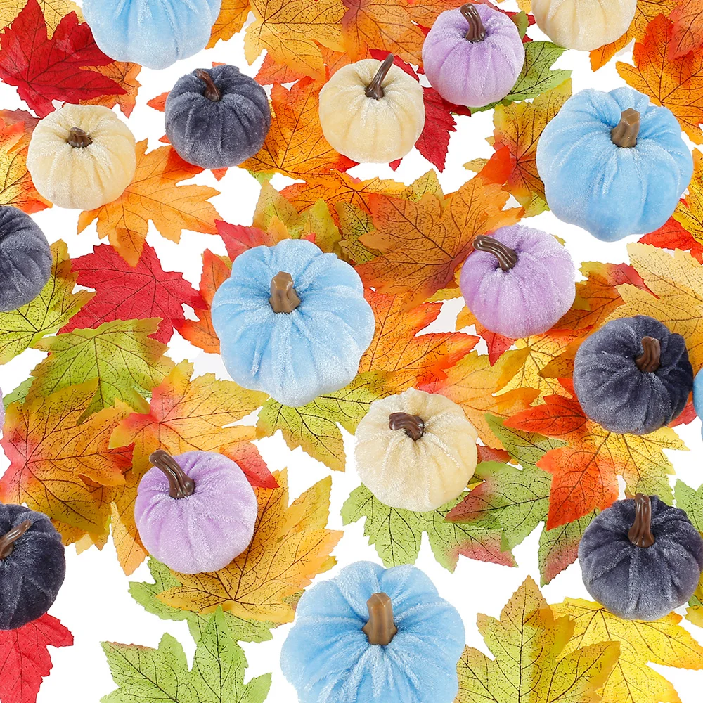 

20pcs Simulation Pumpkin Halloween Decoration Autumn Thanksgiving Simulation Decoration Christmas Celebration Pumpkin Props