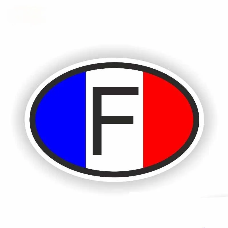 

Personality Decal Motorcycle France F Country Code PVC Vinyl Car Sticker 12.7CM*8.5CM