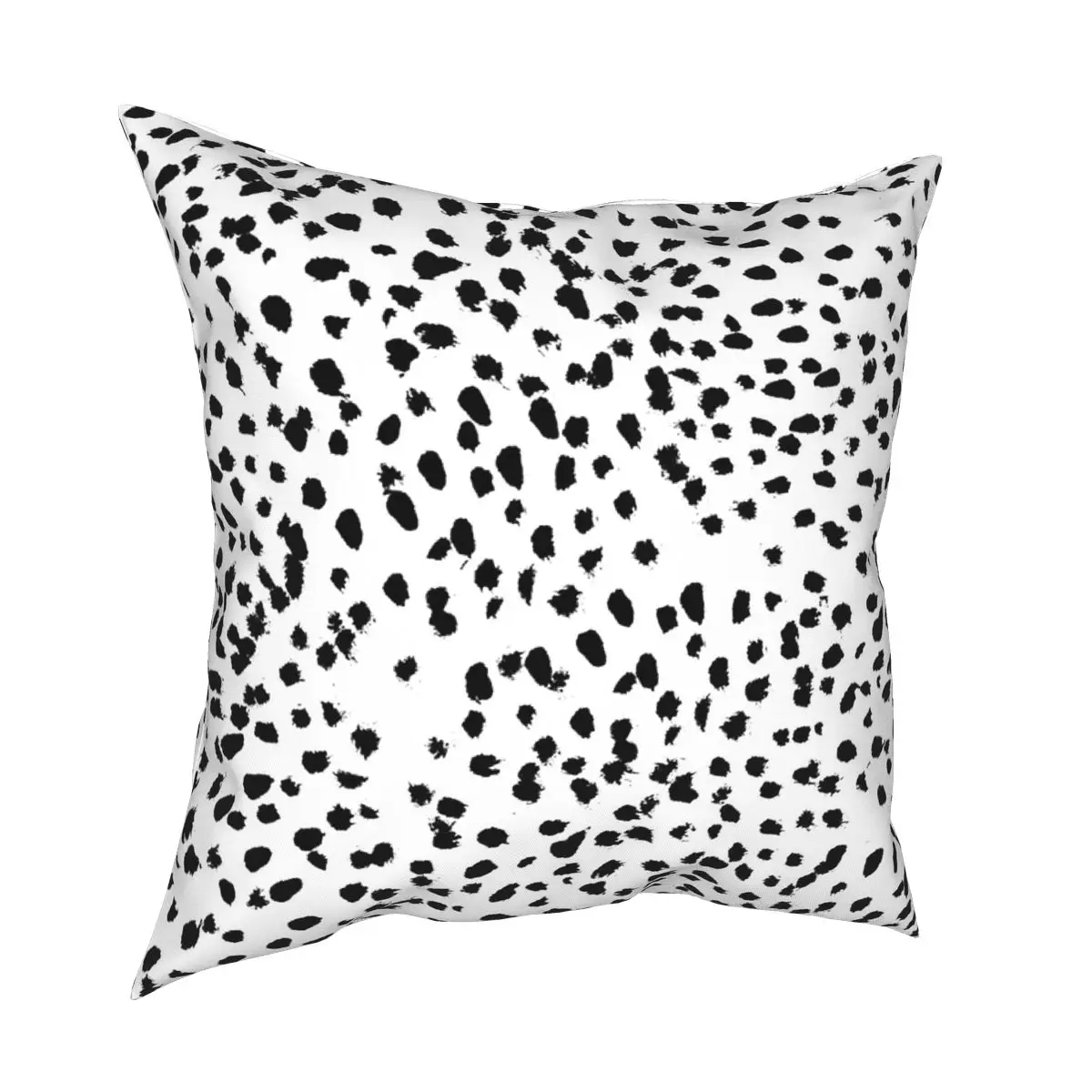 

Black And White Animal Print Dalmatian Spot Pillowcover Home Decorative Simple Cushion Cover Throw Pillow for Sofa Polyester