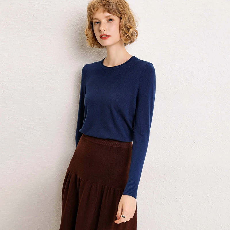 adishree 2019 woman winter 100% Cashmere sweaters and auntmun knitted Lady Pullovers High Quality Warm Female thickening O-neck | Женская