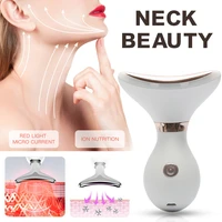face massager v face shaper neck massager with three color light massage anti wrinkles skin lifting tightening machine