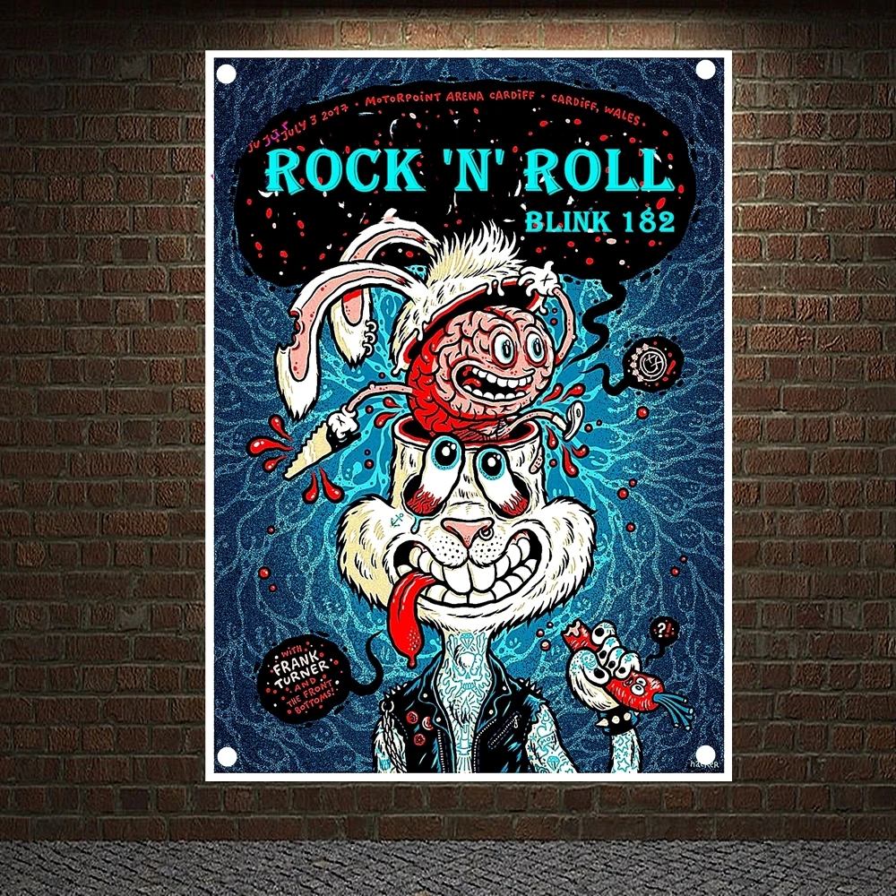 Металлический музыкальный наклейки рок постер музыкальной группы четыре